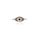 Enamel Evil Eye Connector-DIY Jewelry Making Accessories   13x5mm