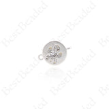 Turtle Spacer Charms,Gold Plated Cubic Tortoise Animal Connector 12x9mm