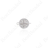 North Star Pendant,Clear Cubic Star Connector Spacers 12x9mm