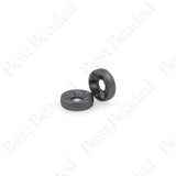 Matte Gold Brass Spacer Beads,8mm Flat Round Beaded Charm 8x2mm