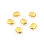Minimalist Flat Oval Bead-Jewelry Making Accessories   9x11mm