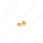 Matte Gold Heishi Spacer Beads,Flat Round Beaded Jewelry Accessory 5x1.8mm
