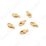 Lobster Clasp Charm,Matte Gold Plated Lobster Jewelry Buckle 17.5x9mm