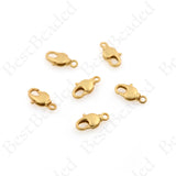 Lobster Clasp Charm,Matte Gold Plated Lobster Jewelry Buckle 17.5x9mm