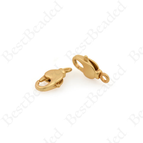 Lobster Clasp Charm,Matte Gold Plated Lobster Jewelry Buckle 17.5x9mm