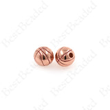 Basketball Spacer Charms,Brass Round Ball Beads 9mm