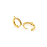 Exquisite Micropavé Earrings-Jewelry Making Accessories   14x2mm