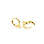 Delicate Minimalist Earrings-Jewelry Making Accessories   12x15mm