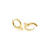 Delicate Minimalist Earrings-Jewelry Making Accessories   12x15mm