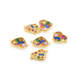 Exquisite Heart Shaped Zircon Pendant-Jewelry Making Accessories  20x14mm - BestBeaded