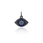 Exquisite Evil Eye Zircon Pendant-Jewelry Making Accessories   13x10mm