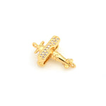 Cubic CZ Airplane Charms,Multi-style Plane Pendants,for DIY Unique Jewelry Making Supplies