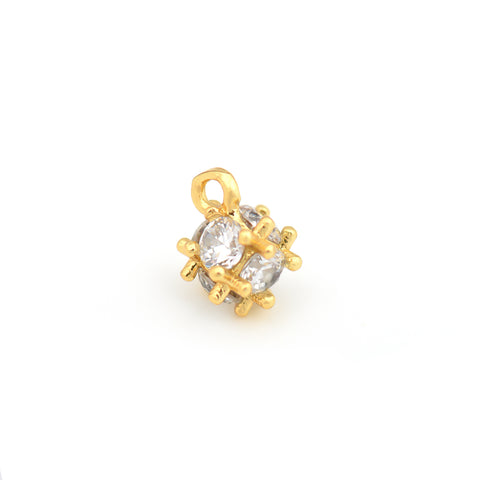 Exquisite Zircon Pendant Small Jewelry-Jewelry Making Accessories   4.5mm