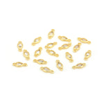 Exquisite Oval Zircon Connector Small Accessories-Jewelry Making Accessories   11x4.5mm