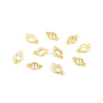 Exquisite Round Zircon Connector-Jewelry Making Accessories   12x7mm