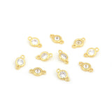 Exquisite Round Zircon Connector-Jewelry Making Accessories   12x7mm
