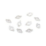 Exquisite Round Zircon Connector-Jewelry Making Accessories   12x7mm