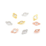 Exquisite Round Zircon Connector-Jewelry Making Accessories   12x7mm