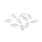 Delicate Peach-Shaped Zircon Connector-Jewelry Making Accessories   12x5.5mm
