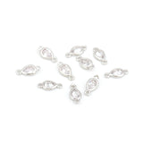 Delicate Peach-Shaped Zircon Connector-Jewelry Making Accessories   12x5.5mm