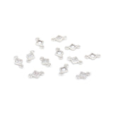 Exquisite Square Zircon Connector-Jewelry Making Accessories   10x6mm