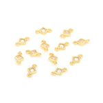 Exquisite Square Zircon Connector-Jewelry Making Accessories   10x6mm