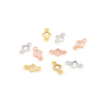 Exquisite Square Zircon Connector-Jewelry Making Accessories   10x6mm