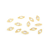 Exquisite Oval Zircon Connector-Jewelry Making Accessories   11x5.5mm