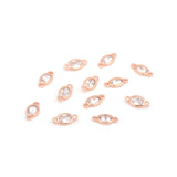 Exquisite Oval Zircon Connector-Jewelry Making Accessories   11x5.5mm