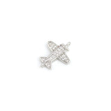 Delicate Micro-Pavé Aircraft Connector-Jewelry Making Accessories   16x12mm