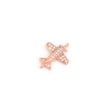 Delicate Micro-Pavé Aircraft Connector-Jewelry Making Accessories   16x12mm