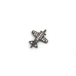 Delicate Micro-Pavé Aircraft Connector-Jewelry Making Accessories   16x12mm