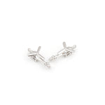 Cubic CZ Airplane Charms,Multi-style Plane Pendants,for DIY Unique Jewelry Making Supplies