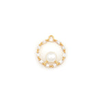 Exquisite Round Zircon Pendant-Jewelry Making Accessories   16mm