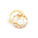 Exquisite Round Zircon Pendant-Jewelry Making Accessories   16mm