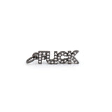 Exquisite Micropavé FUCK Pendant-Jewelry Making Accessories   18x5mm