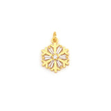 Exquisite Snowflake Zircon Pendant-Jewelry Making Accessories   16x17mm