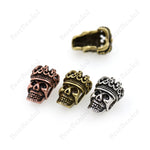 Large Hole King Crown Skull Beads,EDC Lanyard Keychain Accessories 13x20mm