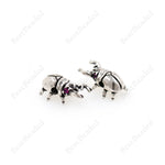 Egypt Pharao's Scarab Charm,3D Insect Spacer Beads,Personalized Jewelry Accessory 8x15mm