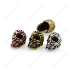 Paracord Skull Beads,EDC Lanyard Skull Charms 12x17mm