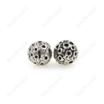 Round Moon Beads,Antique Style Brass Ball Spacer Charms,for Jewelry Making Supplies 11mm