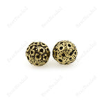 Round Moon Beads,Antique Style Brass Ball Spacer Charms,for Jewelry Making Supplies 11mm