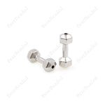 Shiny Dumbbell Connector Links,Brass Barbell Spacer Beads for Sport Jewelry Making 20x8mm