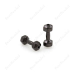 Shiny Dumbbell Connector Links,Brass Barbell Spacer Beads for Sport Jewelry Making 20x8mm