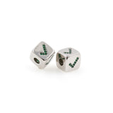 Exquisite Micropavé Square Beads-Jewelry Making Accessories   9x9mm