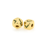 Exquisite Micropavé Square Beads-Jewelry Making Accessories   9x9mm