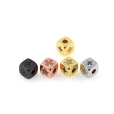 Exquisite Micro-Pavé Polaris Square Beads-Jewelry Making Accessories   9x9mm