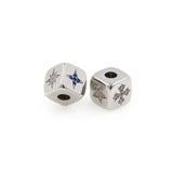 Exquisite Micro-Pavé Polaris Square Beads-Jewelry Making Accessories   9x9mm