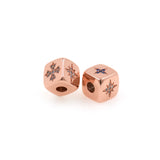 Exquisite Micro-Pavé Polaris Square Beads-Jewelry Making Accessories   9x9mm