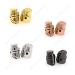 Roman Warrior Helmet Beads,Micro Pave CZ Stone Men Jewelry Accessory,Bracelet Spacer Charms